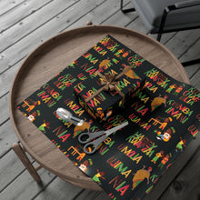 Load image into Gallery viewer, Gift Wrap Papers - Kwanzaa Principles - Black
