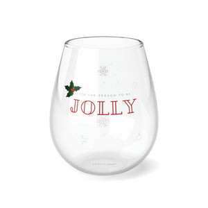 Stemless Wine Glass - Tis the Season - 11.75oz