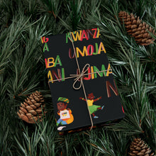 Load image into Gallery viewer, Gift Wrap Papers - Kwanzaa Principles - Black
