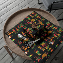 Load image into Gallery viewer, Gift Wrap Papers - Kwanzaa Principles - Black
