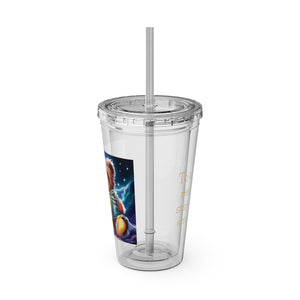 Sunsplash Tumbler with Straw, 16oz - Money Bear