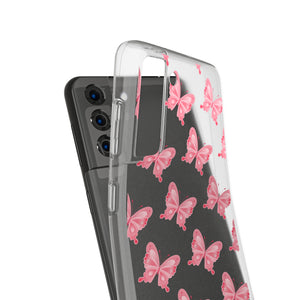 Phone Cases - Soft - Pink Butterfly Small