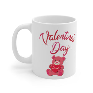 Mug - Valentines Day - White Ceramic  11oz