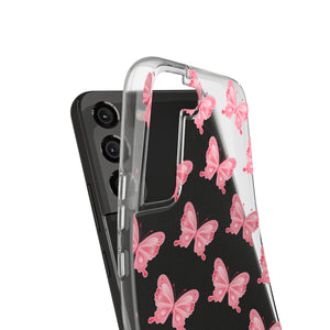 Phone Cases - Soft - Pink Butterfly Small