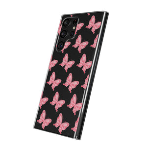 Phone Cases - Soft - Pink Butterfly Small