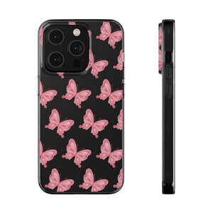 Phone Cases - Soft - Pink Butterfly Small