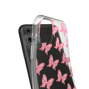 Phone Cases - Soft - Pink Butterfly Small