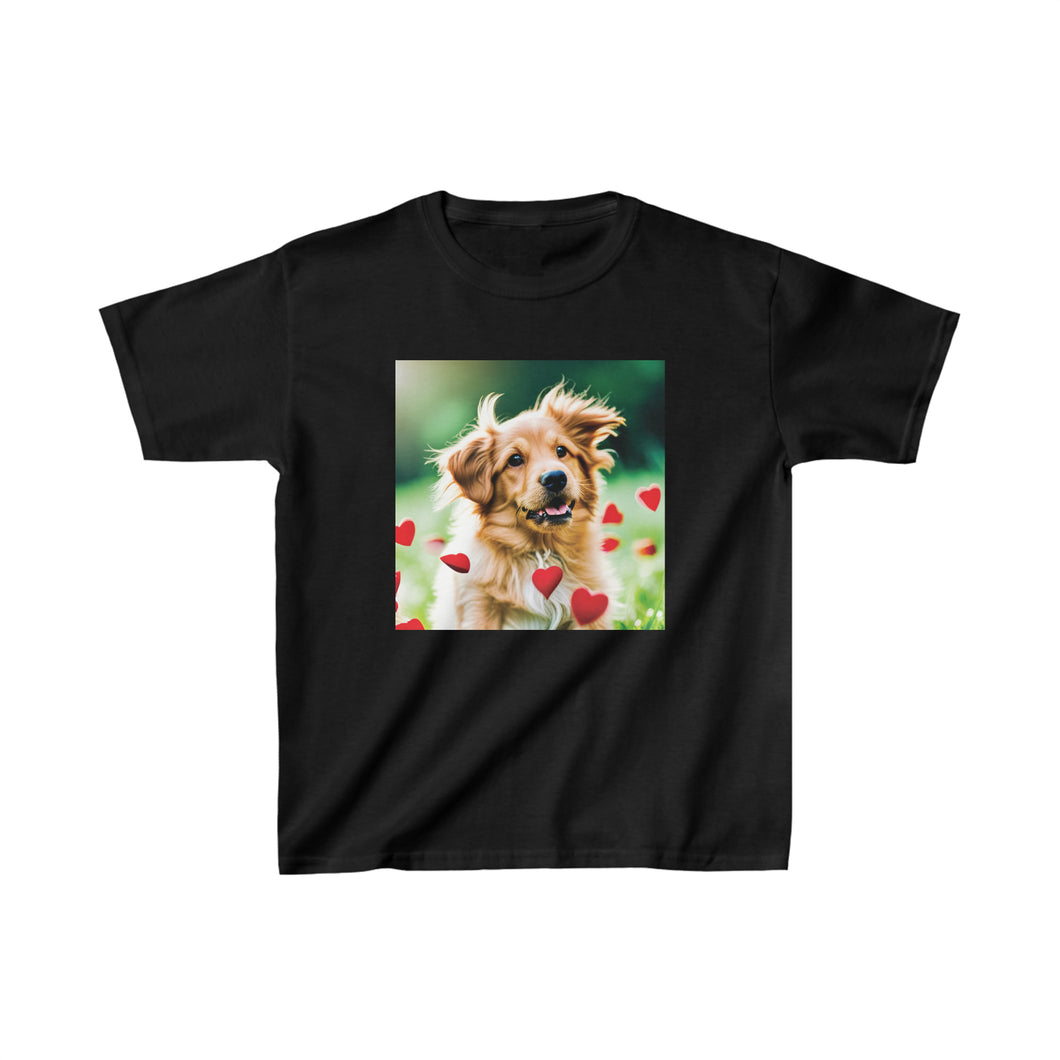 Kids Heavy Cotton™ Tee - Puppy Love