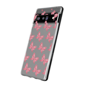 Phone Cases - Soft - Pink Butterfly Small