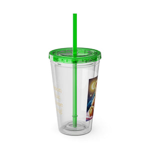 Sunsplash Tumbler with Straw, 16oz - Money Bear