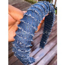 Load image into Gallery viewer, Headband - Dark Blue Denim
