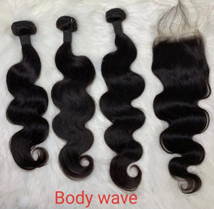 Closures - 4 x 4 - Body Wave & Straight