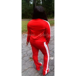 Set - TTG Track Suit Set - Red